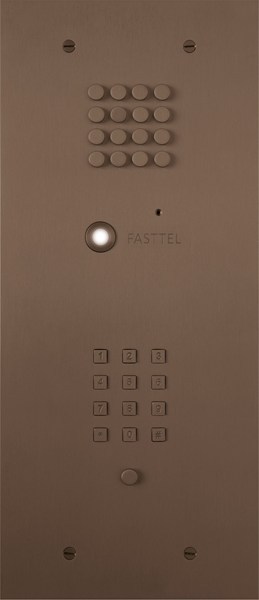 Wizard Bronze rustic 1 button small keypad and b/w cam